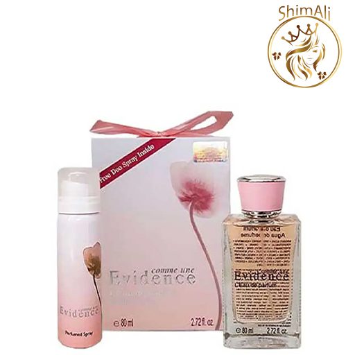 خرید ادکلن زنانه اویدنس همراه با اسپری 80 میل قیمت ادکلن زنانه اویدنس همراه با اسپری 80 میل