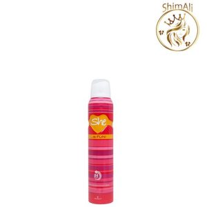 اسپری خوشبو کننده بدن زنانه شی مدل Fun حجم 200 میلی لیتر