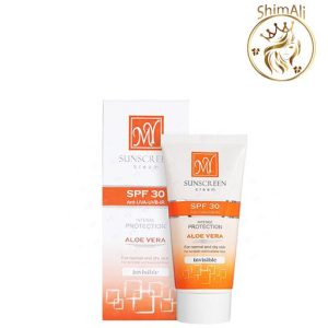 قیمت کرم ضدآفتاب فاقد رنگ مای SPF30 مناسب پوست‌های نرمال و خشک حجم 50 میل