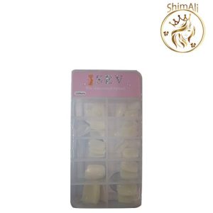 قیمت ناخن مصنوعی 120 عددی شیری رنگ SEV
