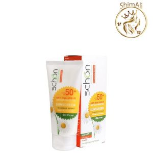 قیمت کرم ضد آفتاب بدون رنگ و فاقد چربی شون SPF 50 مناسب پوست های چرب حجم 50 میلی لیتر