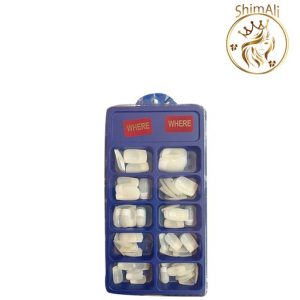 قیمت ناخن مصنوعی 100 عددی رنگ سفید فرنچ سرتخت