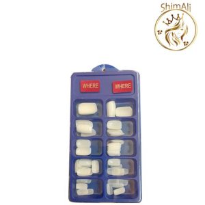 قیمت ناخن مصنوعی 100 عددی رنگ شیری سرتخت