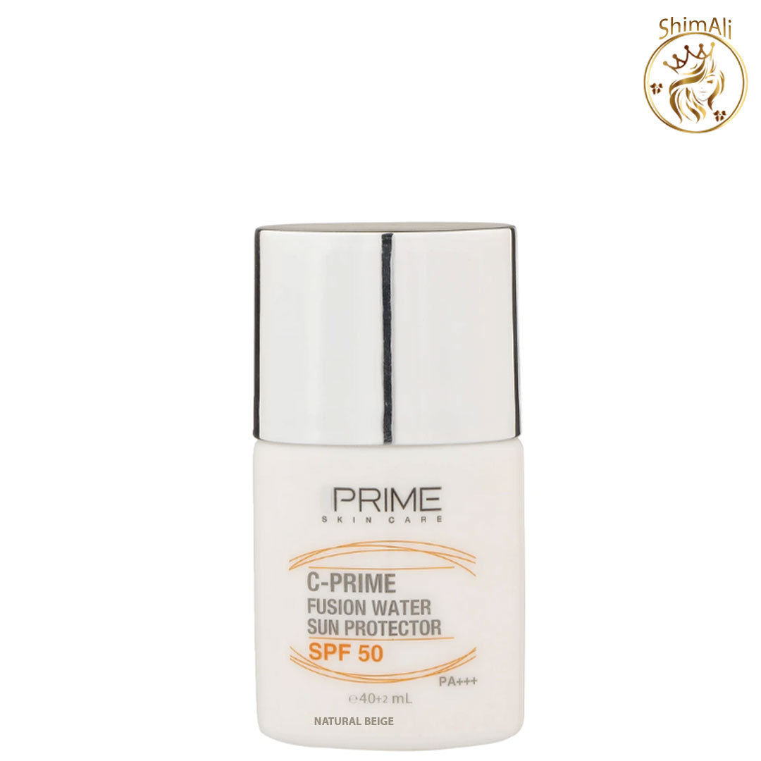 خرید ضدآفتاب رنگی بژ طبیعی فیوژن واتر حاوی ویتامین SPF50 C پرایم قیمت ضدآفتاب رنگی بژ طبیعی فیوژن واتر حاوی ویتامین SPF50 C پرایم