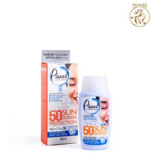 خرید کرم ضد آفتاب بی‌رنگ پیکسل مناسب پوست چرب