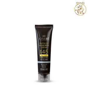 قیمت کرم ضد آفتاب SPF 45 سینره بدون رنگ مخصوص آقایان