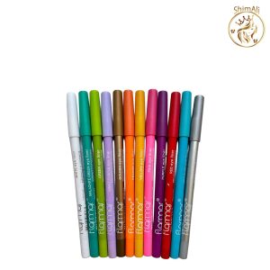 خرید پک مداد چشم رنگی 12 عددی (شمعی)