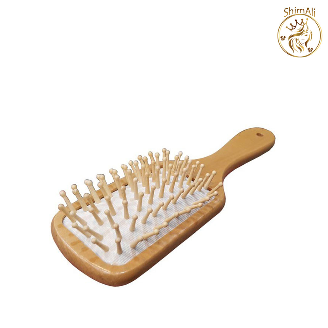 برس چوبی با دندانه های چوبی برس چوبی با دندانه های چوبی