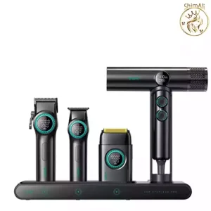 ست ماشین اصلاح حرفه‌ای وی جی آر مدل VGR-STEBLRES PRO 4in1